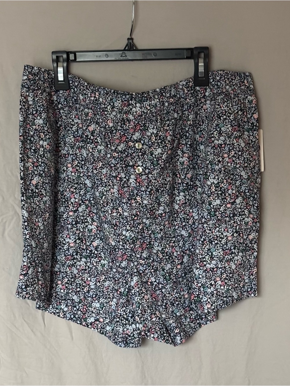 🎈2/$40, 3/$50🔶 OPEN EDIT NWT Floral Cotton Button-Front Boxer Shorts, multicolor